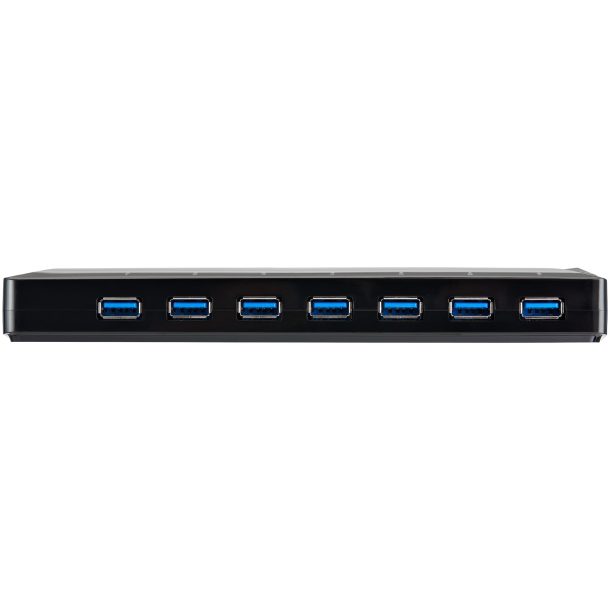 Alternative view of StarTech ST93007U2C 7-Port USB 3.0 Hub (5Gbps) plus Dedicated Charging Ports - 2 x 2.4A Ports