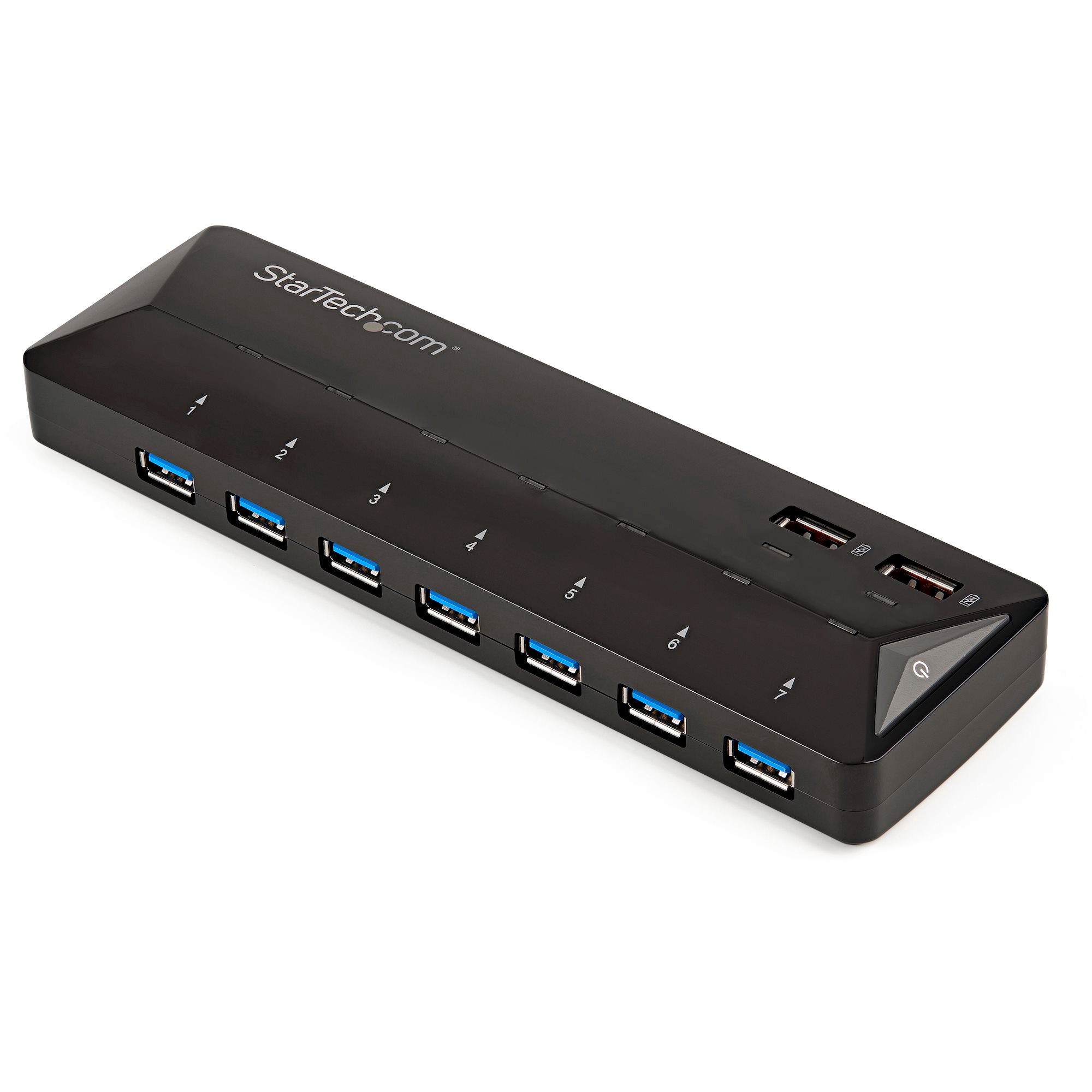StarTech ST93007U2C 7-Port USB 3.0 Hub (5Gbps) plus Dedicated Charging Ports - 2 x 2.4A Ports - Image 4