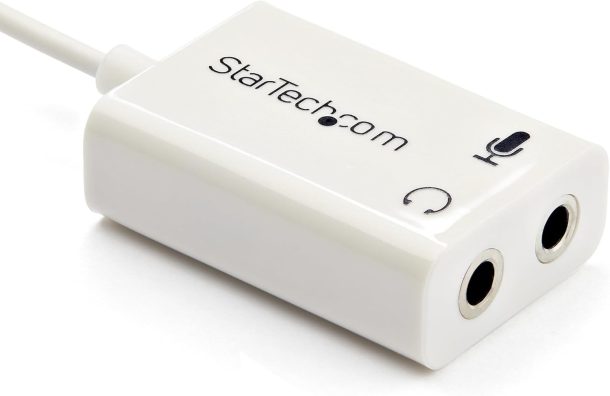 Alternative view of Startech White Headset Adapter for Headsets With Separate Headphone / Microphone Plugs | MUYHSMFFADW