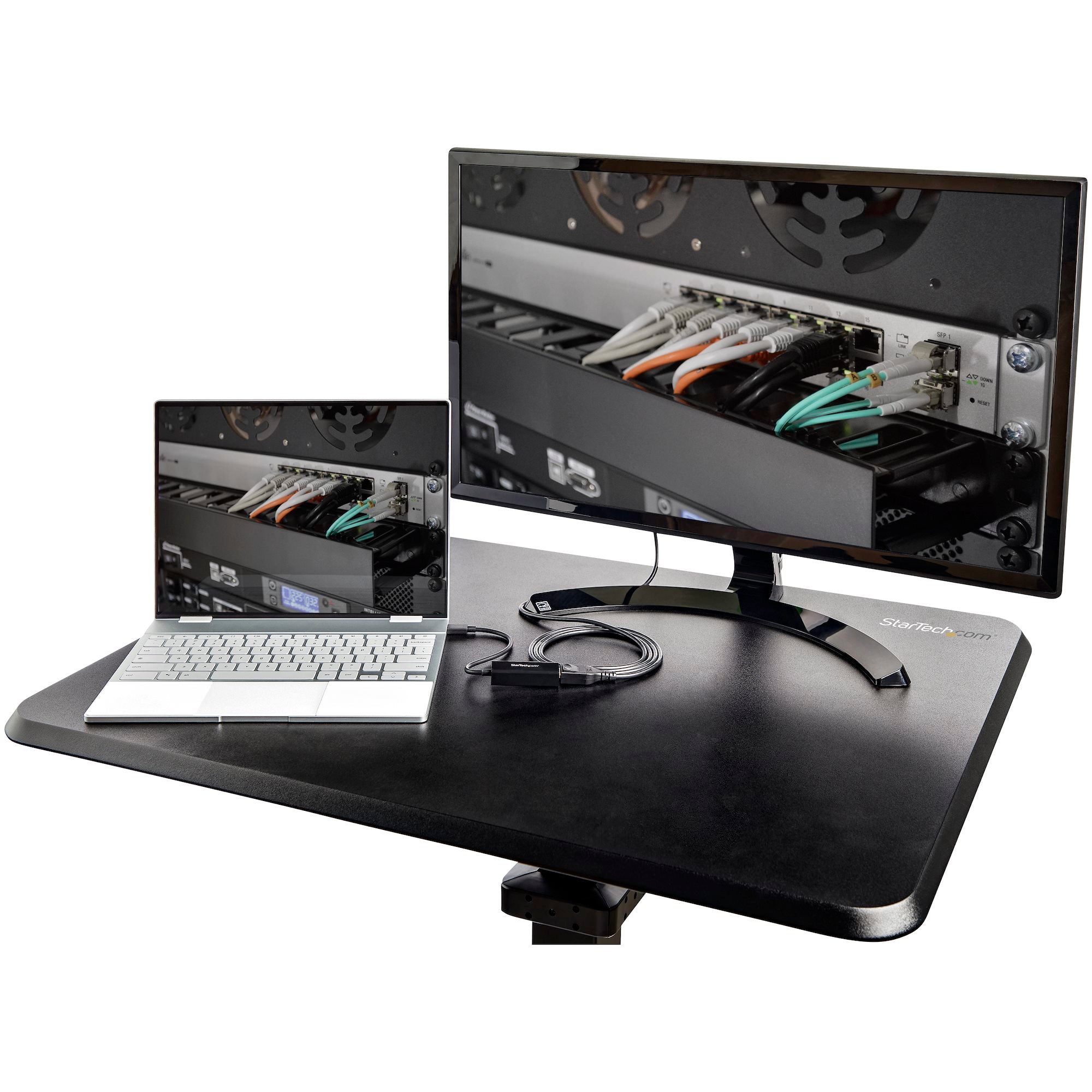 StarTech STSCART2 Mobile Standing Desk | For 29" - 45" Screens - Image 10