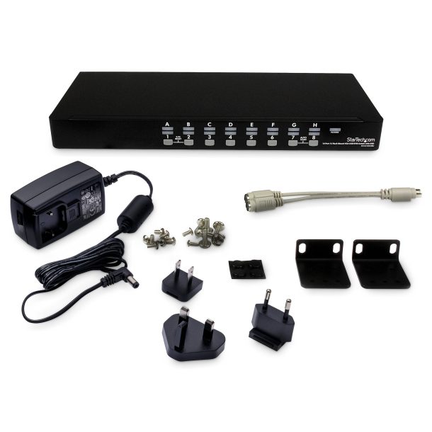 Alternative view of StarTech 16 Port 1U Rackmount USB KVM Switch with OSD | SV1631DUSBU