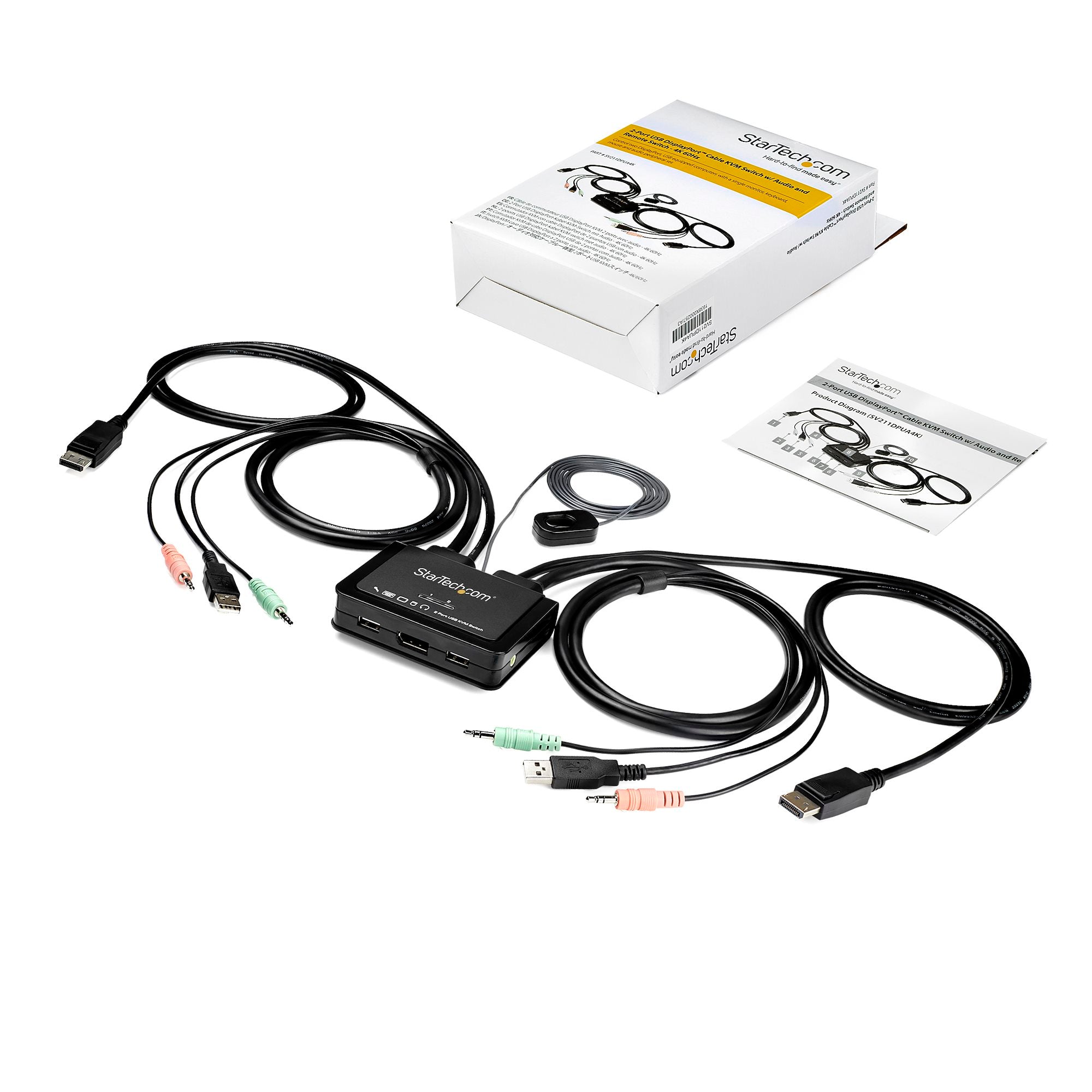 StarTech 2 Port DisplayPort KVM Switch, 4K 60Hz | SV211DPUA4K - Image 6