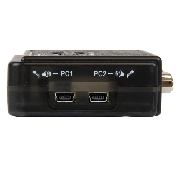 Alternative view of StarTech 2 Port Black USB KVM Switch Kit with Audio and Cables | SV211KUSB