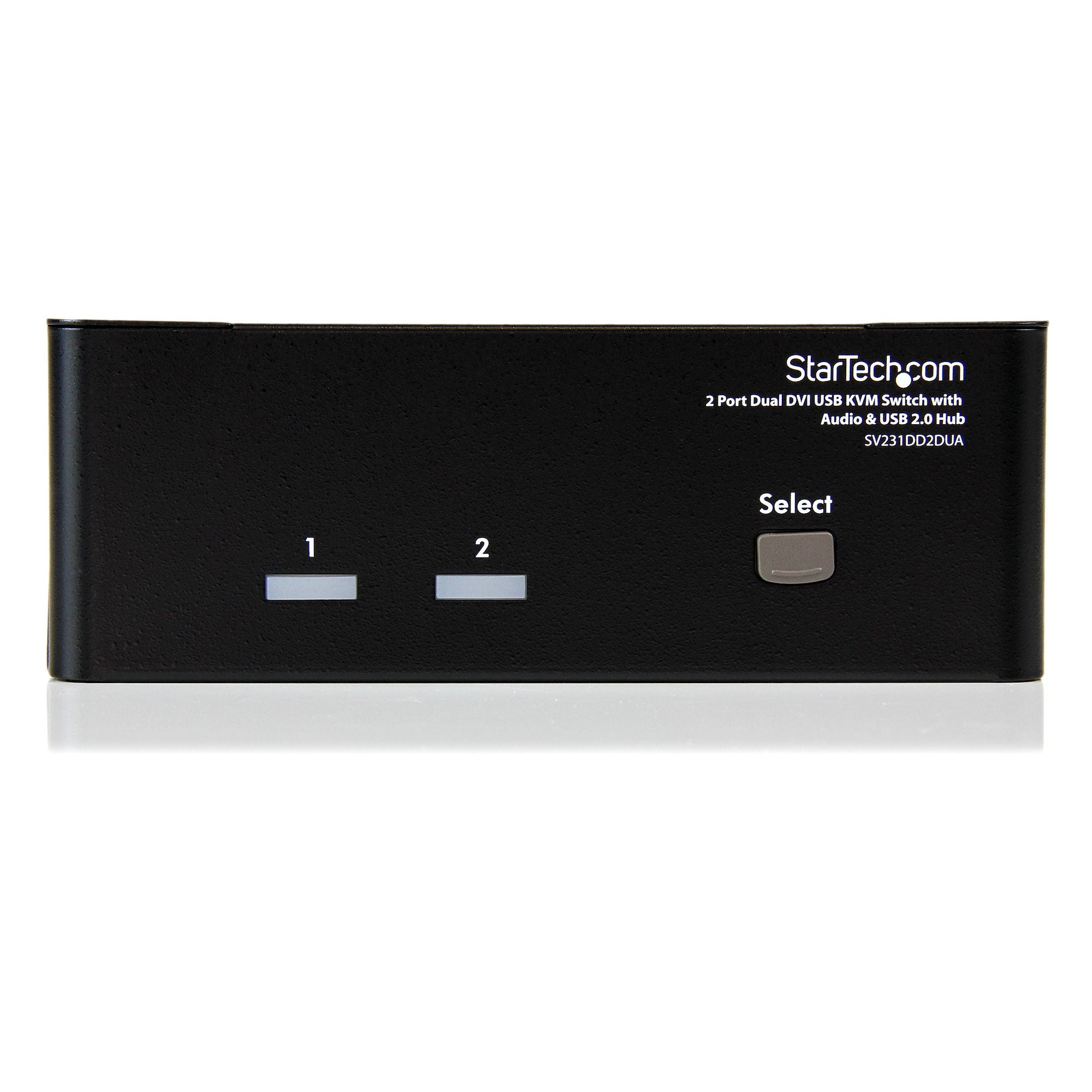 StarTech 2 Port Dual DVI USB KVM Switch with Audio & USB 2.0 Hub | SV231DD2DUA - Image 2