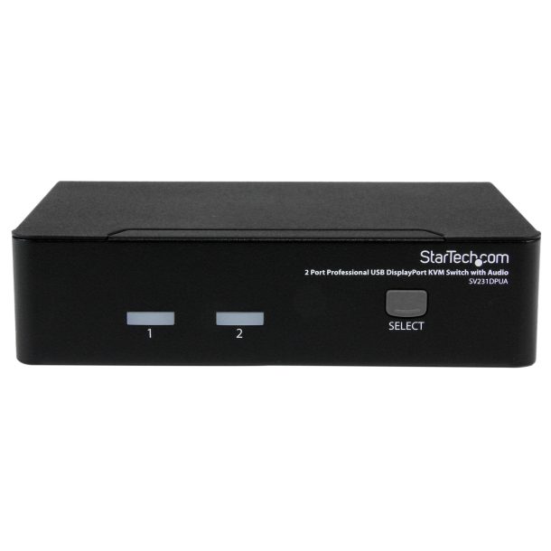 StarTech 2 Port Professional USB DisplayPort KVM Switch with Audio | SV231DPUA