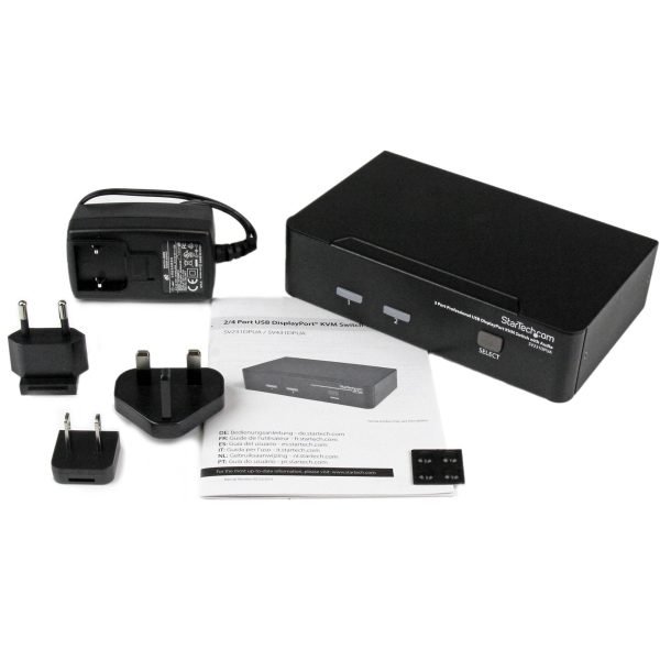 Alternative view of StarTech 2 Port Professional USB DisplayPort KVM Switch with Audio | SV231DPUA