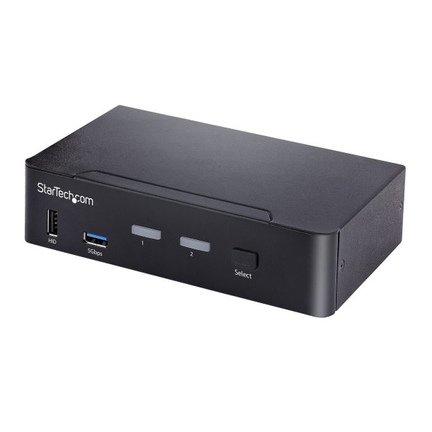 StarTech 2-Port USB-C KVM Switch, Single 4K 60Hz DisplayPort Monitor | SV231DPUCA