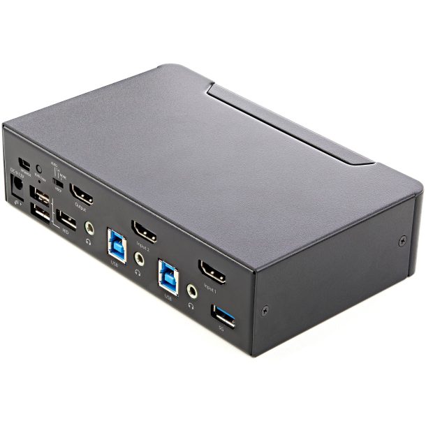 Alternative view of StarTech 2 Port HDMI KVM Switch, Single Monitor 4K 60Hz Ultra HD HDR | SV231HU34K6