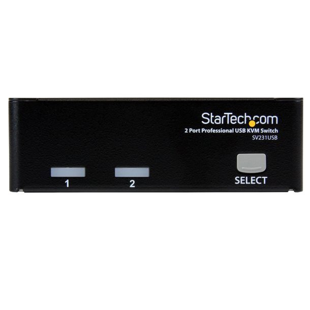 StarTech 2 Port Professional USB KVM Switch Kit with Cables | SV231USBGB
