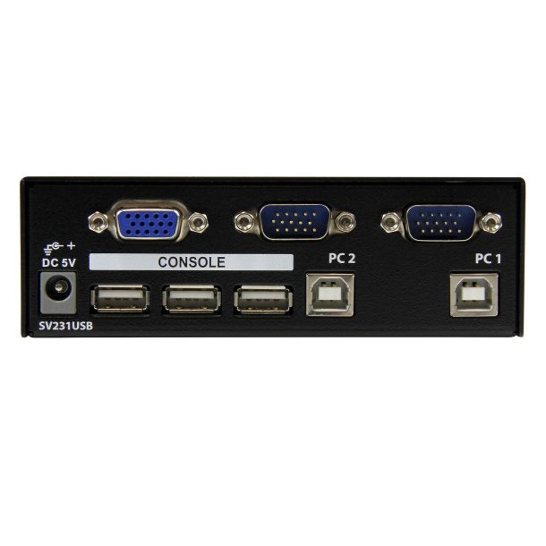 Alternative view of StarTech 2 Port Professional USB KVM Switch Kit with Cables | SV231USBGB