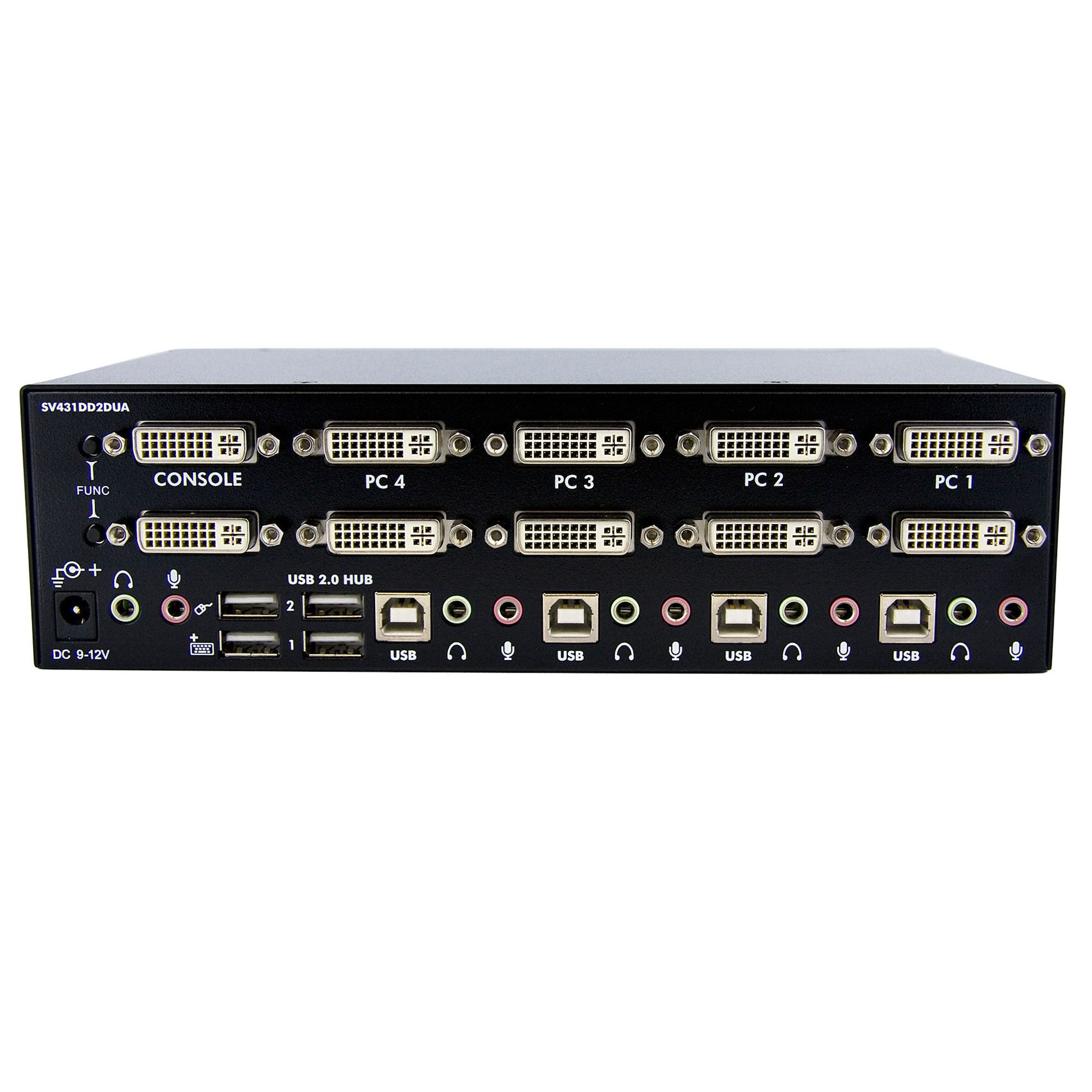 StarTech 4 Port Dual DVI USB KVM Switch with Audio & USB 2.0 Hub | SV431DD2DUA - Image 3
