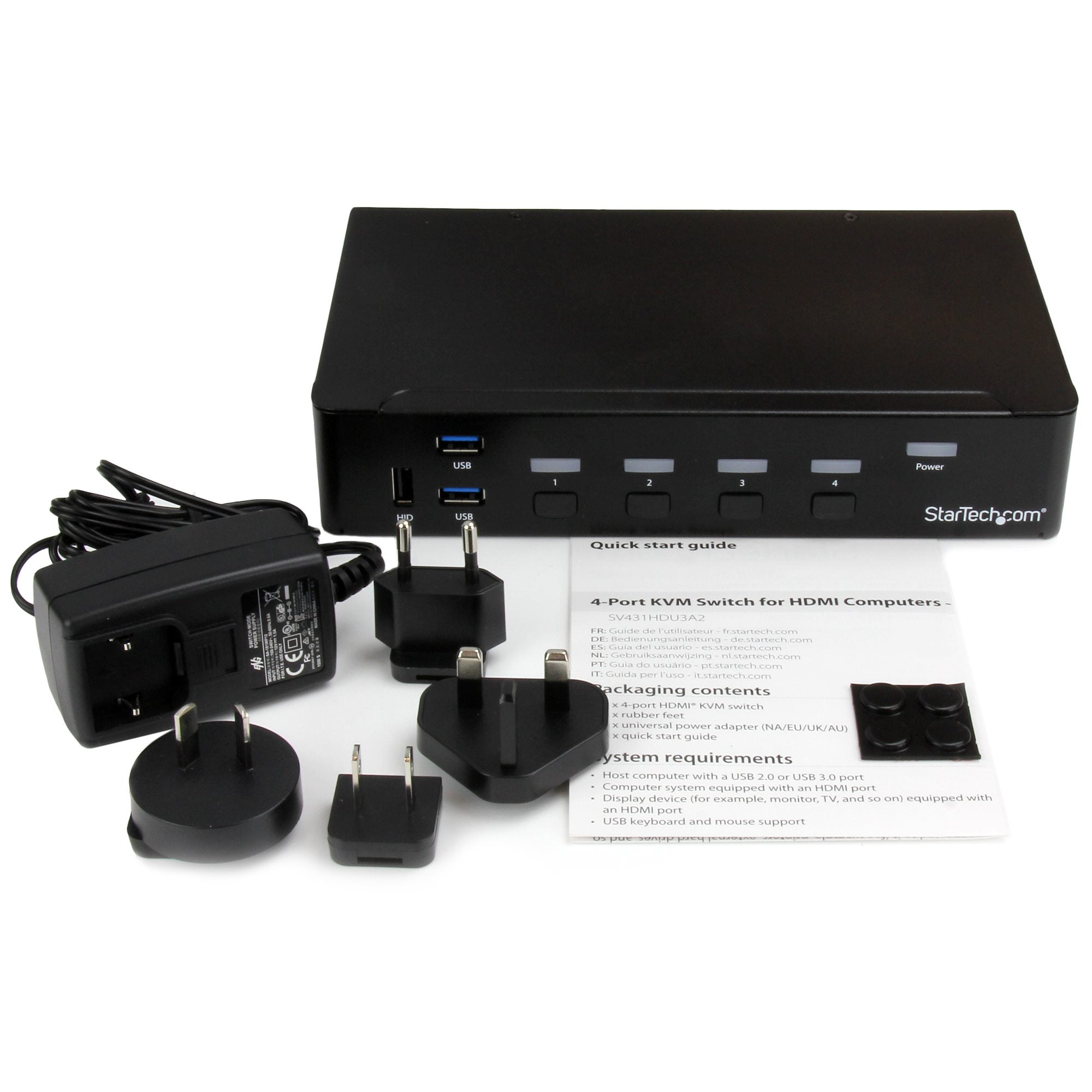 StarTech 4-Port HDMI KVM Switch - USB 3.0, 1080p | SV431HDU3A2 - Image 3
