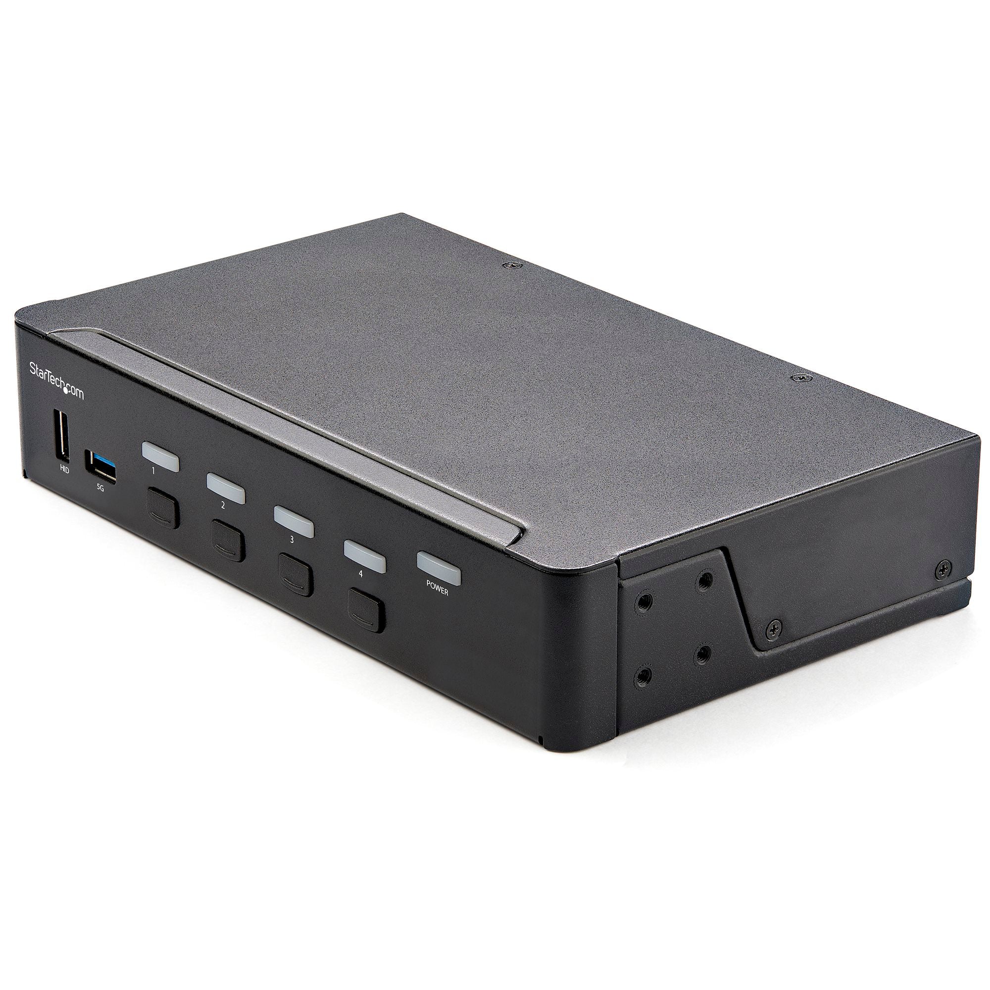 StarTech 4 Port HDMI KVM Switch, Single Monitor 4K 60Hz Ultra HD HDR | SV431HU34K6