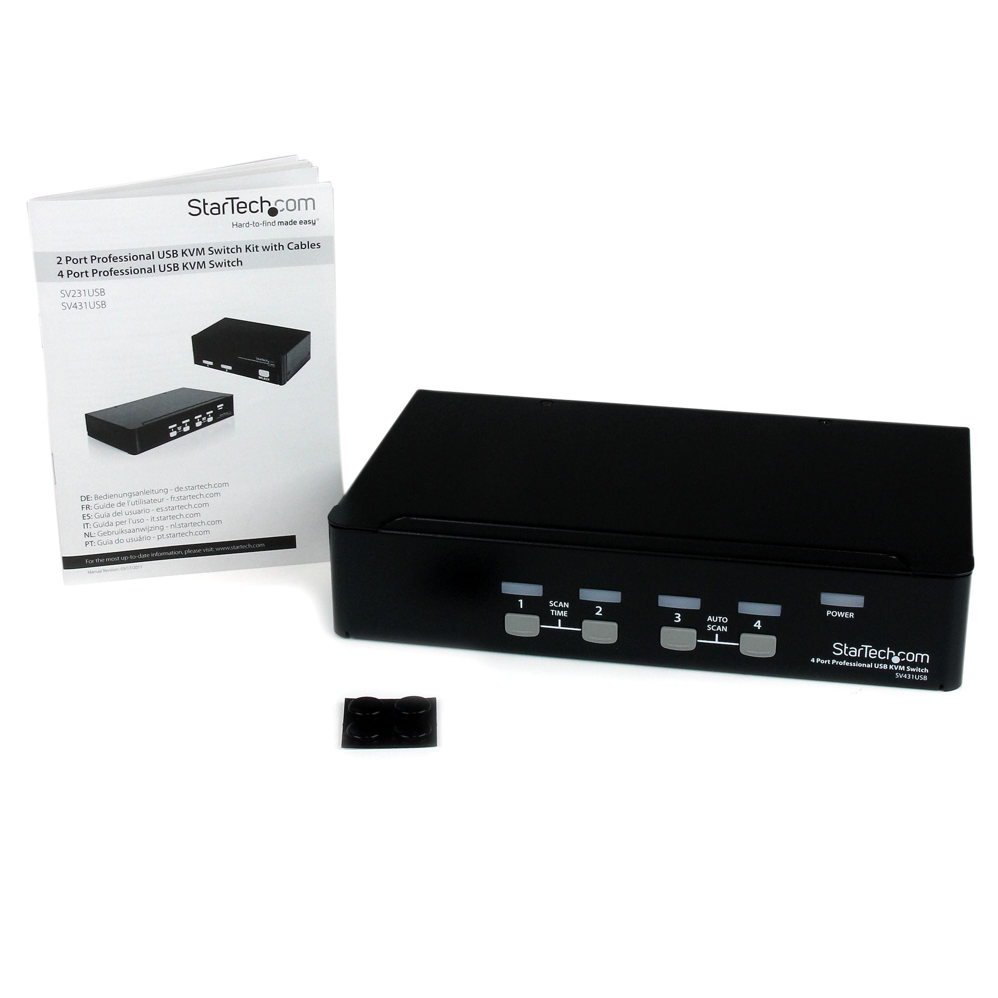 StarTech 4 Port Professional VGA USB KVM Switch with Hub | SV431USB - Image 4