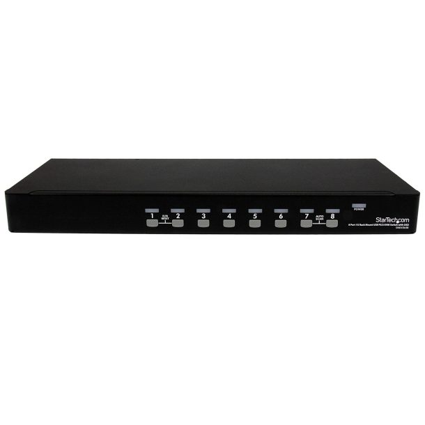 StarTech 8 Port 1U Rackmount USB PS/2 KVM Switch with OSD | SV831DUSBGB