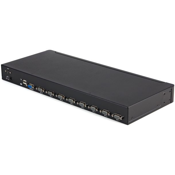 Alternative view of StarTech 8 Port 1U Rackmount USB KVM Switch Kit with OSD and Cables | SV831DUSBUK