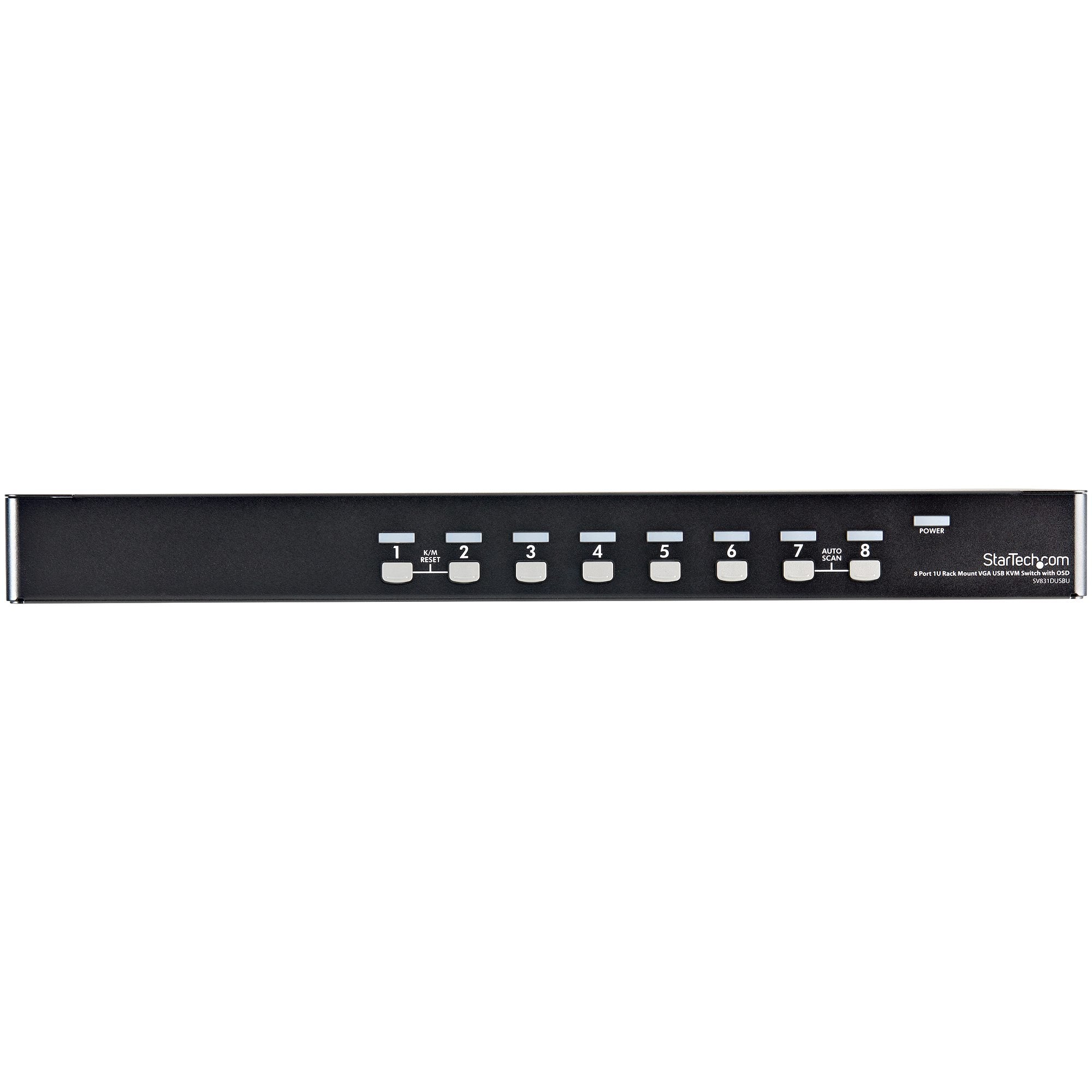 StarTech 8 Port 1U Rackmount USB KVM Switch Kit with OSD and Cables | SV831DUSBUK - Image 3