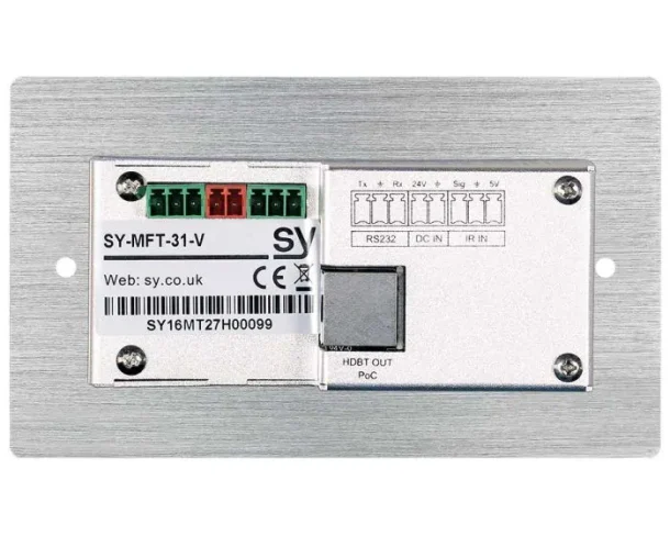 Alternative view of SY-MFT-31V HDMI & VGA HDBaseT Wallplate Switch