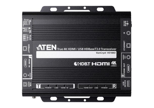 Alternative view of Aten VE1843 True 4K HDMI / USB HDBaseT 3.0 Transceiver