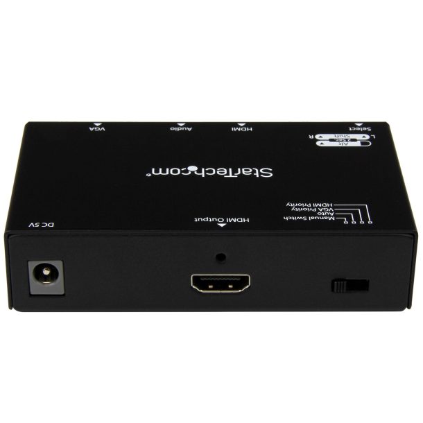 Alternative view of StarTech VS221VGA2HD 2x1 HDMI + VGA to HDMI Converter Switch w/ Automatic and Priority Switching