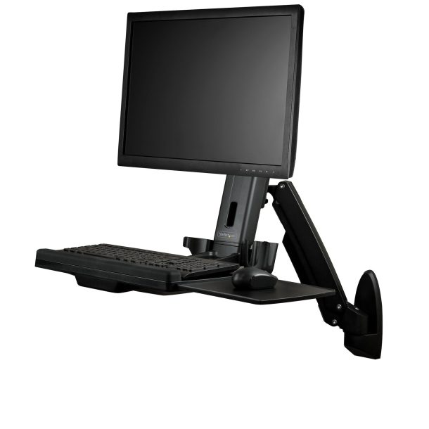 StarTech 34" Articulating Full Motion Standing Desk Wall Mount | WALLSTS1