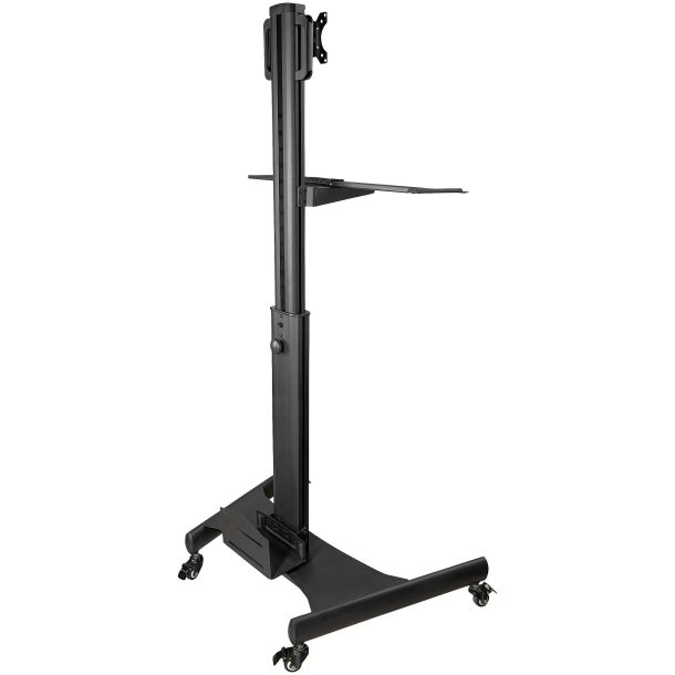 Alternative view of StarTech WKSTNCART Mobile Workstation Cart with Monitor Mount | CPU/PC Holder