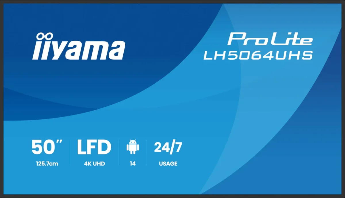 iiyama ProLite LH5064UHS-B1AG 50" Commercial Display - Image 3