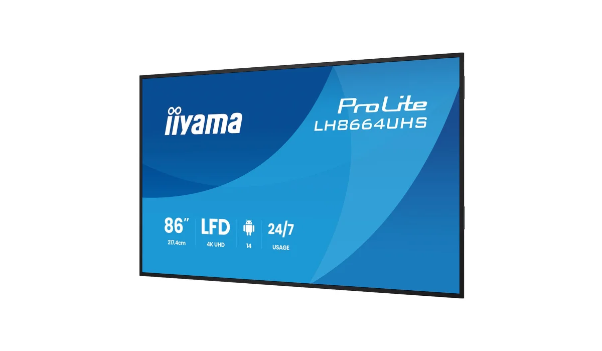 iiyama ProLite LH8664UHS-B3AG 86" Commercial Display - Image 2