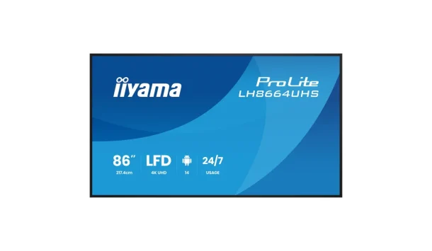 iiyama ProLite LH8664UHS-B3AG 86" Commercial Display