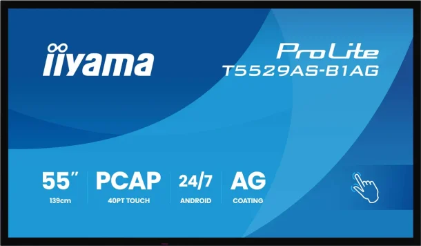 Alternative view of iiyama ProLite T5529AS-B1AG 55" Interactive Display