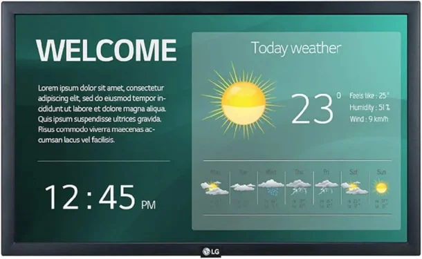 Alternative view of LG 22SM3G 22" Commercial Display