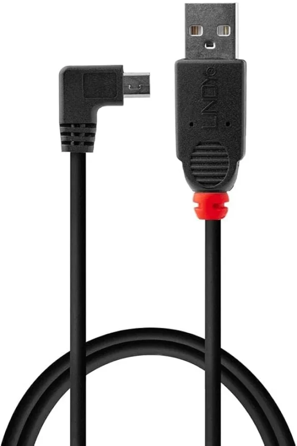 Alternative view of LINDY 31971 USB 2.0 Cable 90-Degree Black