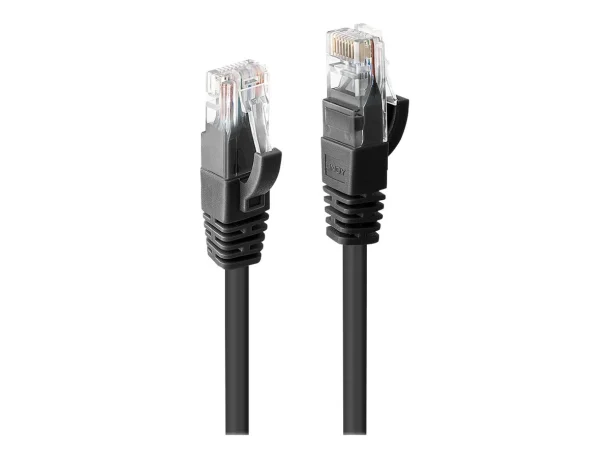 LINDY 48075 0.3m Cat.6 U/UTP Ethernet Cable Black