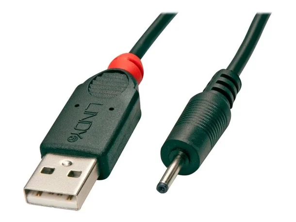 Alternative view of LINDY 70265 1.5m USB to DC 0.7mm/2.5mm Power Cable