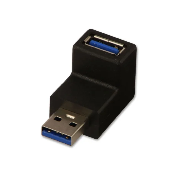 Alternative view of Lindy 71261 USB 3.2 Type A to A 90° Adapter