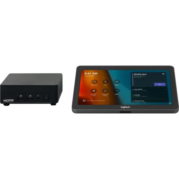 Logitech Tap TAPMSTBASEDEL Microsoft Teams Video Conferencing Kit with Dell OptiPlex 7080XE
