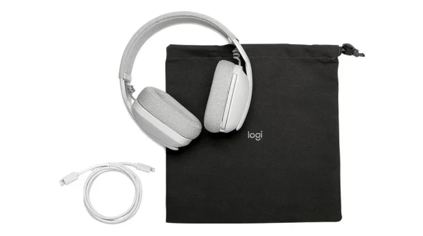 Alternative view of Logitech Zone Vibe 100 981-001219 Wireless Bluetooth Headset – Off-White