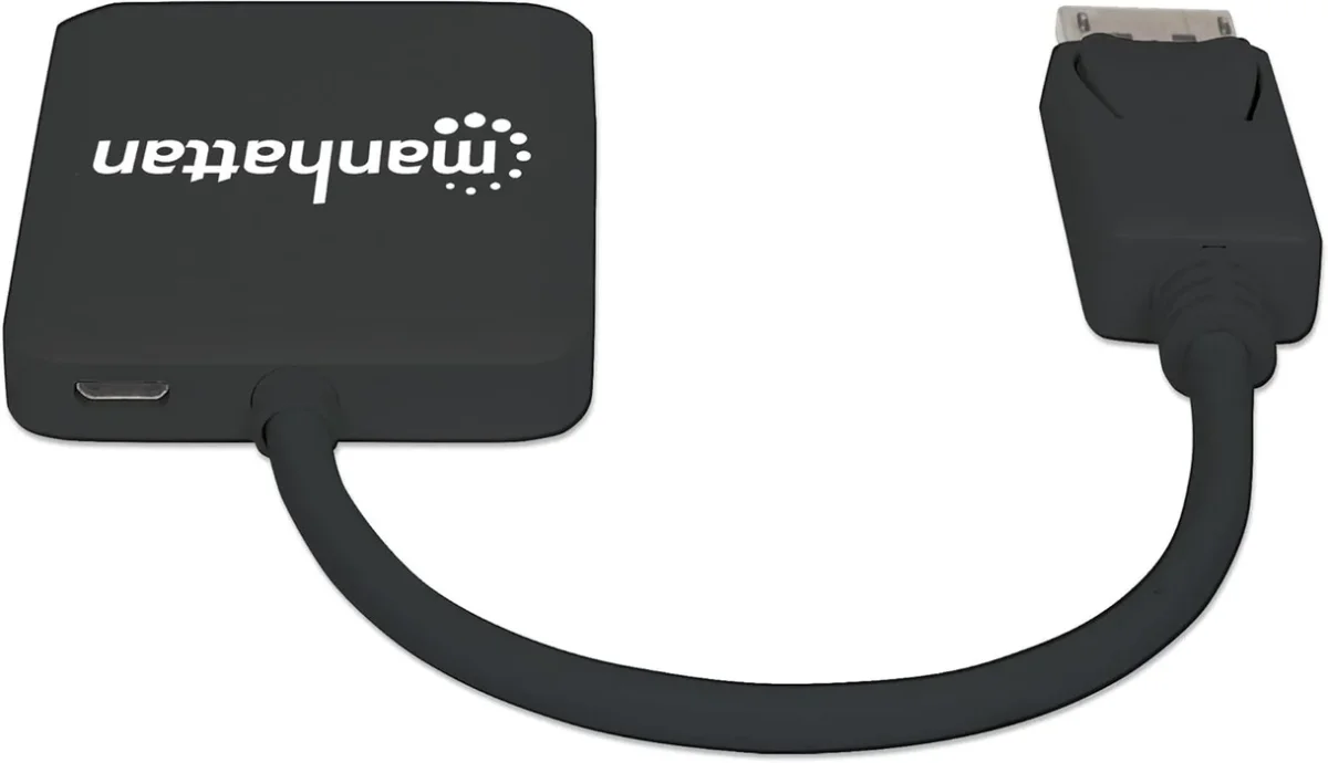 Manhattan 152716 DisplayPort 1.2 to 2-Port HDMI Splitter Hub with MST