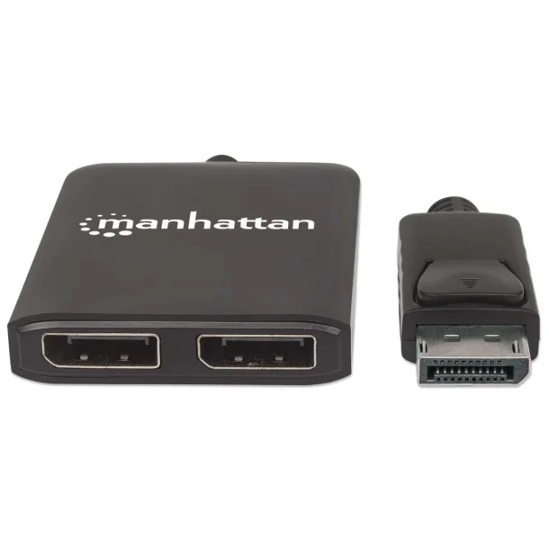 Alternative view of Manhattan 207768 DisplayPort 1.2 to 2-Port DisplayPort MST Splitter Hub