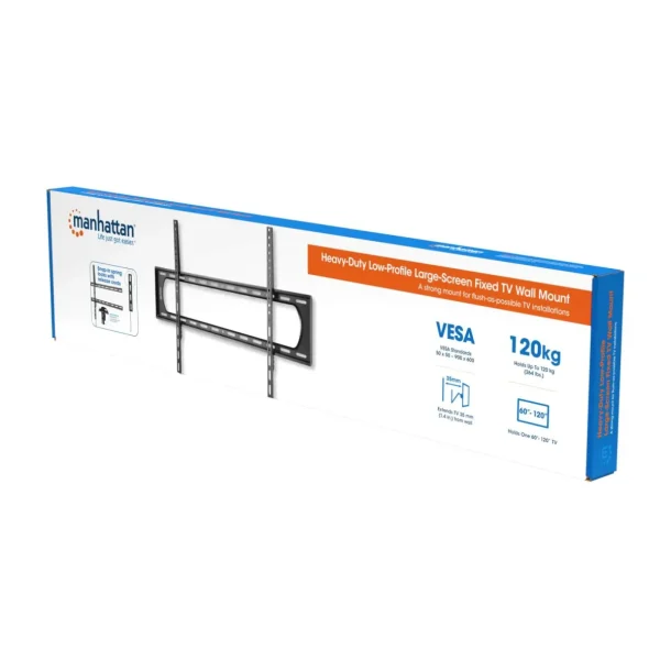 Alternative view of Manhattan 461917 Fixed Low-Profile Wall Mount for 60"–120" Displays