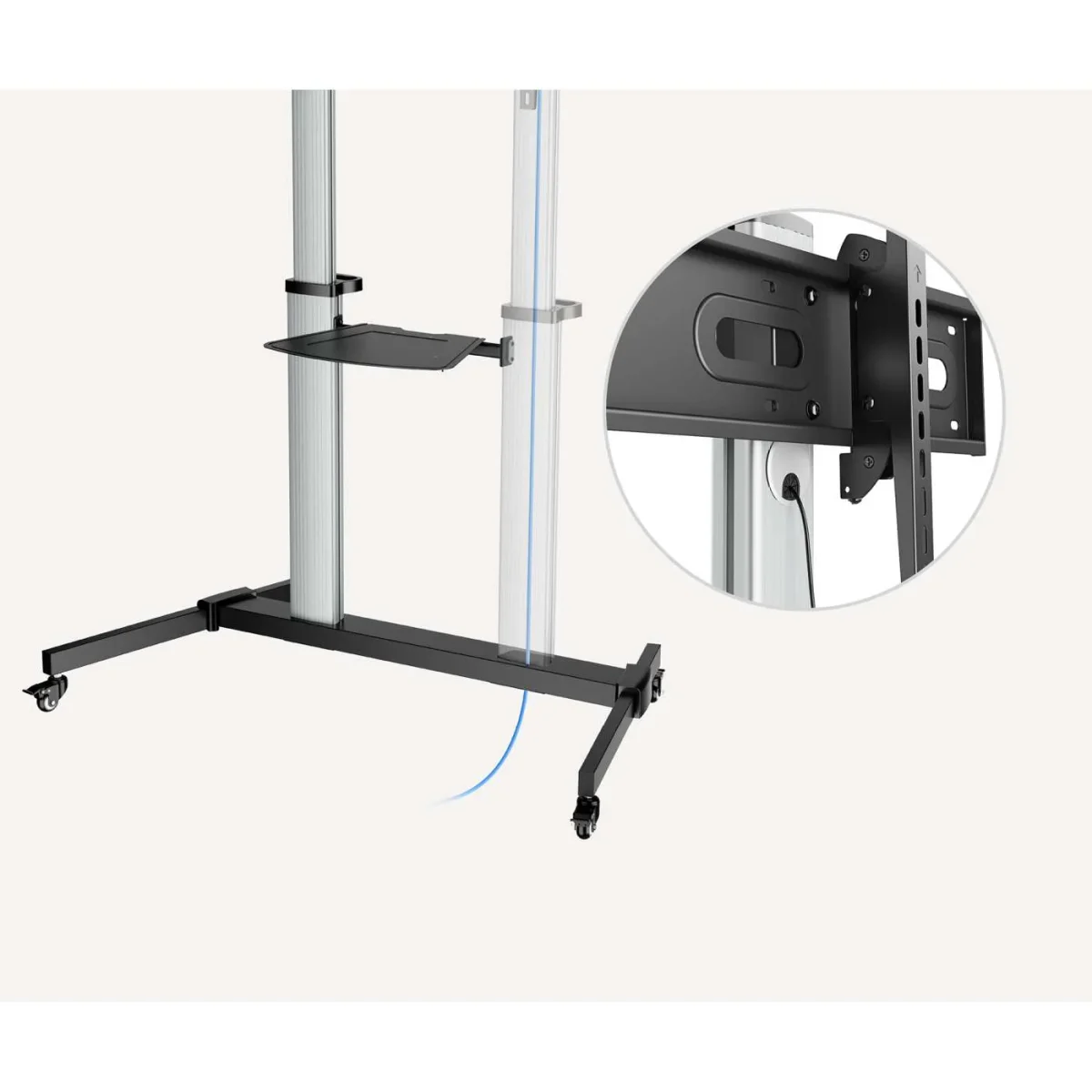 Manhattan 462563 TV & Monitor Trolley Stand 37–100" - Image 2