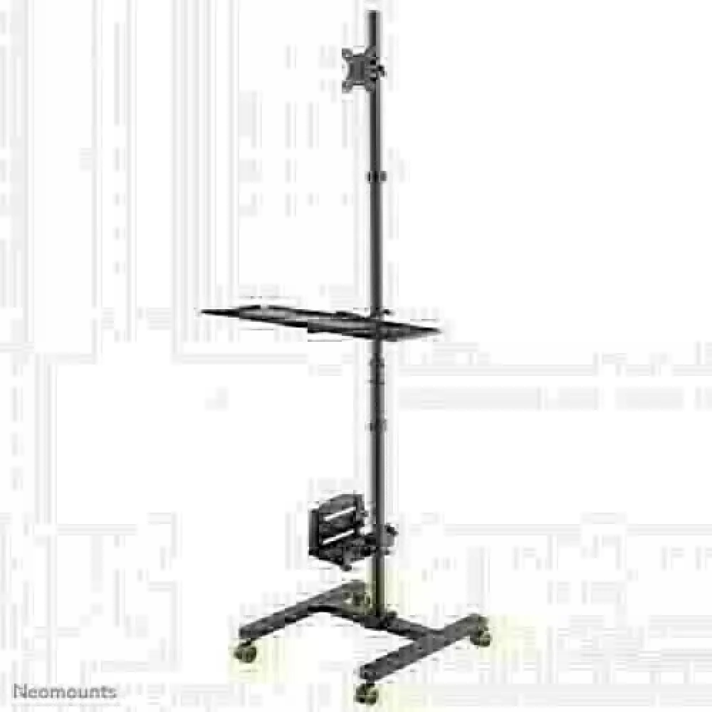 NeoMounts FPMA-MOBILE1700 Mobile AV Workstation with Keyboard & PC Mount - Image 2