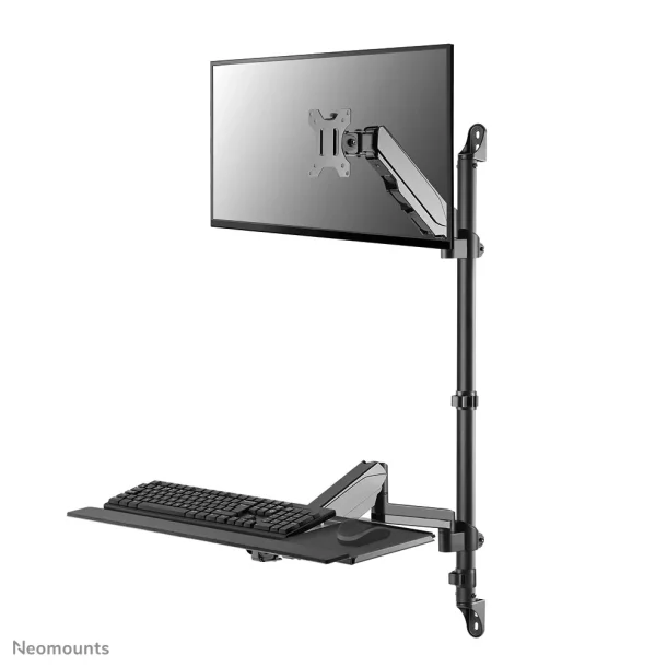 Neomounts WL90-325BL1 Full Motion Wall-Mount Sit-Stand Workstation Arm