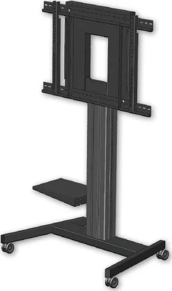 Alternative view of Promethean AP-FSM-WH Fixed Height Mobile Stand