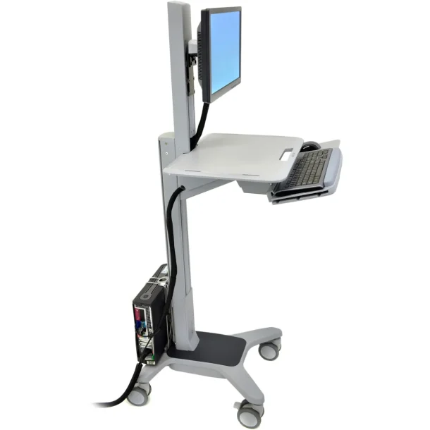 Ergotron WorkFit C-Mod 24-198-055 Single Display Sit-Stand Workstation Cart
