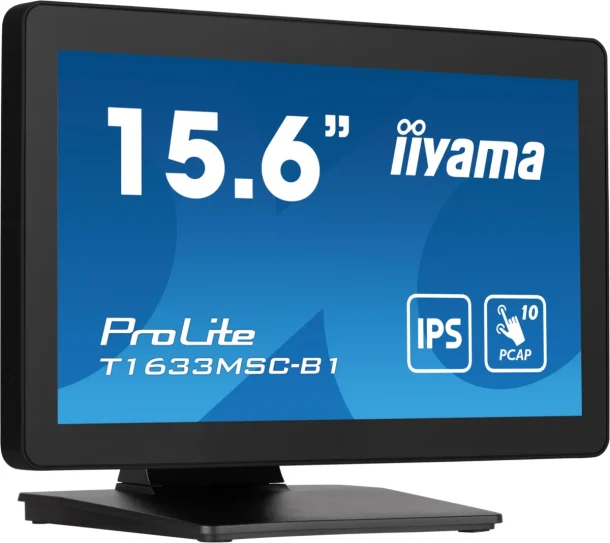 Alternative view of iiyama ProLite T1633MSC-B1 15.6" PCAP 10 Points Touch Screen Monitor