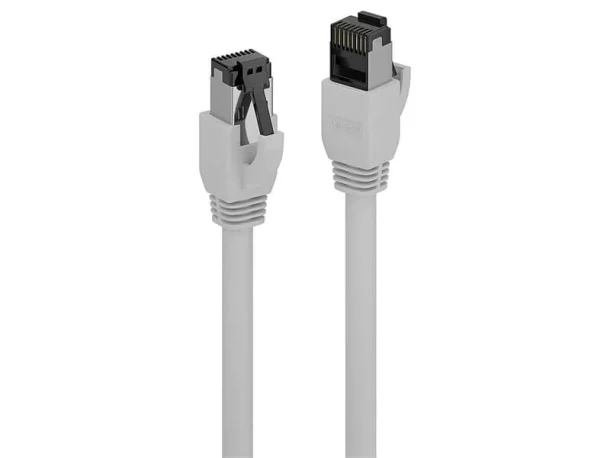Alternative view of LINDY 47441 0.5m Cat.8.1 S/FTP LSZH Ethernet Cable – Grey