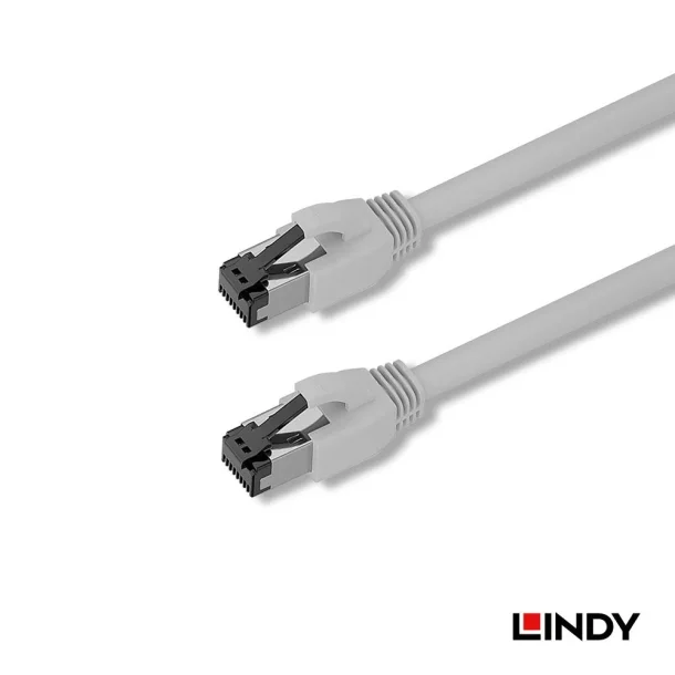 Alternative view of LINDY 47445 3m Cat.8.1 S/FTP LSZH Ethernet Cable Grey