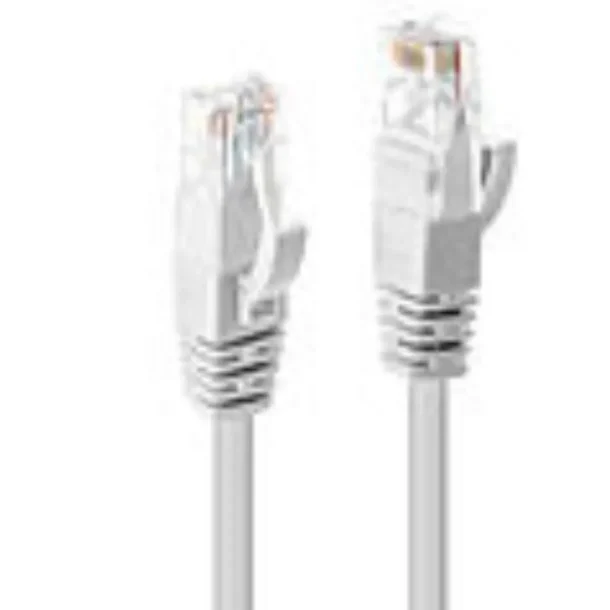 Alternative view of LINDY 48098 15m Cat.6 U/UTP Ethernet Cable – White