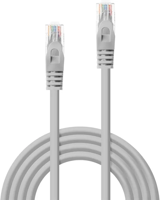 Alternative view of LINDY 48366 7.5m Cat.5e U/UTP Ethernet Cable Grey